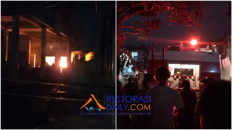 Warga Heboh ! Api di Lokasi Kebakaran Gudang Elpiji Kembali Menyala