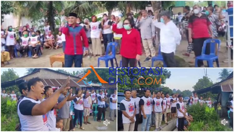 Langgar Prokes Covid-19, Cabup Anton Saragih dan Banyak Warga Tak Pakai Masker Saat Kampanye