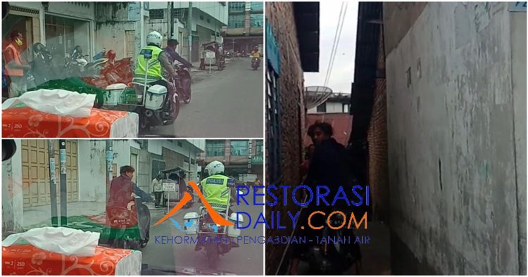 Di Pematangsiantar, Oknum Polantas Tidak Menilang Pengendara Sepeda Motor yang Tidak Pakai Helm karena Kenal