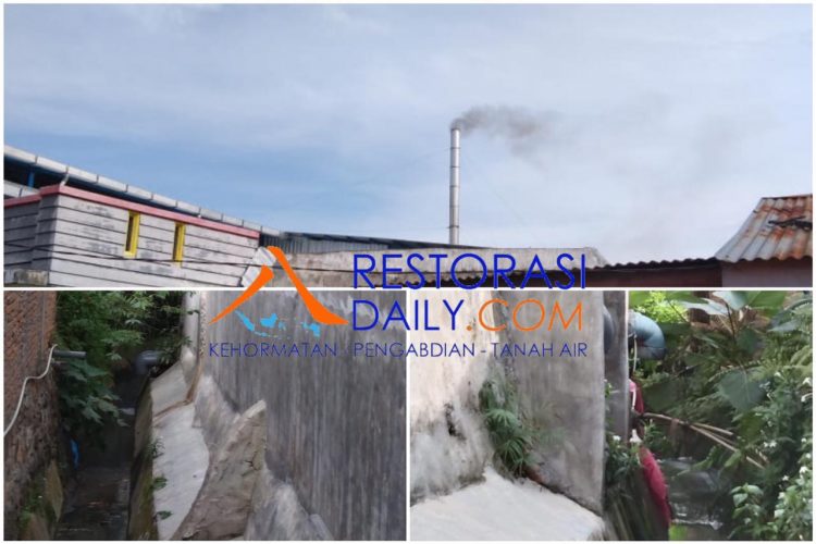 Timbulkan Bau Menyengat, Buangan Limbah dan Asap Pabrik CV Trans Sumatera Resahkan Warga Sekitar