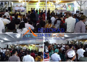 Di Tengah Pandemi Covid 19, Massa Berkerumun di Acara Syukuran Radiapoh Sinaga
