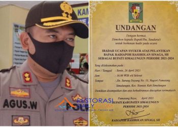 Kapolres Simalungun Bungkam. Tak Ada Penegakan Hukum Kerumunan Massa di Acara Syukuran Radiapoh Sinaga.