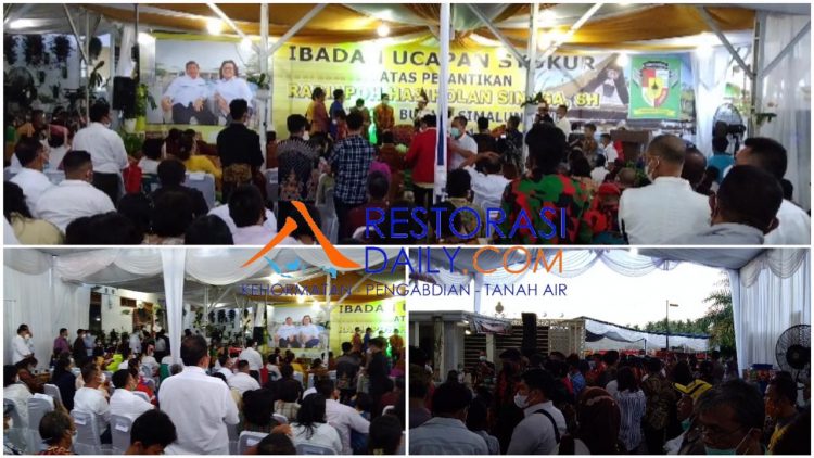 Ratusan Masyarakat Timbulkan Kerumunan Massa di Rumah Radiapoh Sinaga. Chrismes Haloho : “Hanya Internal Keluarga Karena Acara yang Digelar adalah Acara Adat”