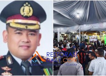 Acara Syukuran Pelantikan Radiapoh H Sinaga Tanpa Izin Polres Simalungun. Timbulkan Kerumunan Massa Tetapi Hukum Tidak ” Ditegakkan “
