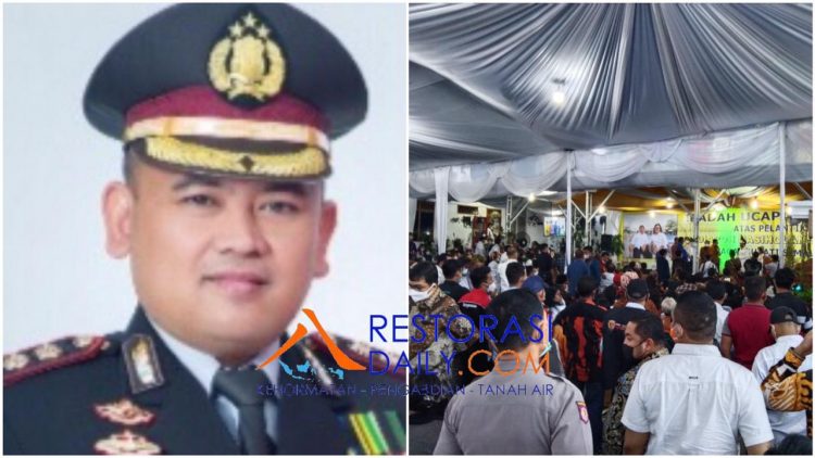Acara Syukuran Pelantikan Radiapoh H Sinaga Tanpa Izin Polres Simalungun. Timbulkan Kerumunan Massa Tetapi Hukum Tidak ” Ditegakkan “