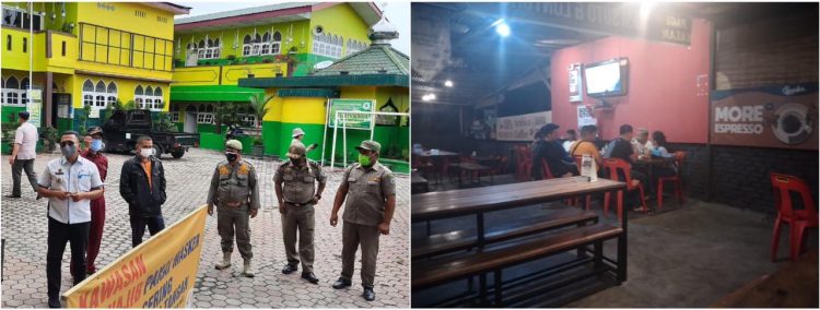 Camat Siantar Barat Bubarkan PTM di Sekolah, Kafe Lebih dari Jam Operasional Tidak Dibubarkan