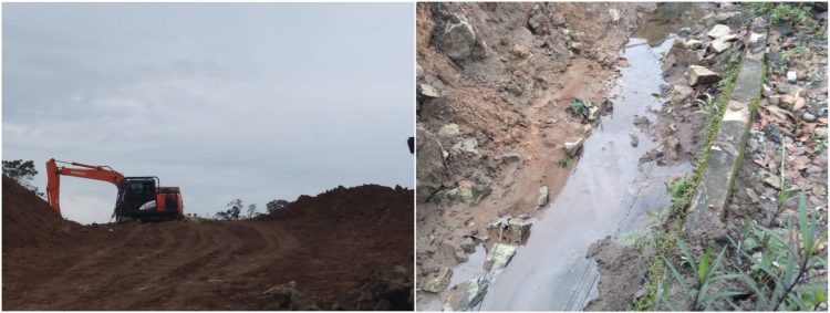 Ratakan Tanah, Ekskavator Rusak Drainase