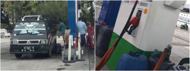 Pejabat Pertamina Bungkam Soal Penjualan BBM dengan Jeriken Tanpa Surat Rekomendasi di SPBU Ahmad Yani