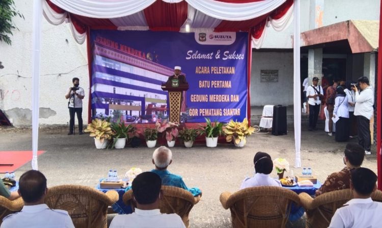 Peletakan Batu Pertama Didoakan Ketua MUI Pematang Siantar, Pembangunan Gedung Merdeka dan GOR Dihentikan Sementara